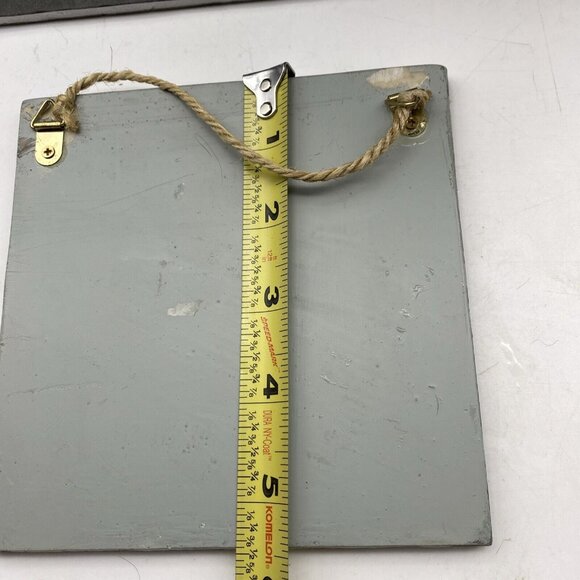 Wall Hanging Ceramic Tile Double Heart Green 5 3/8”‎ Country Farmhouse Rustic - Picture 5 of 6